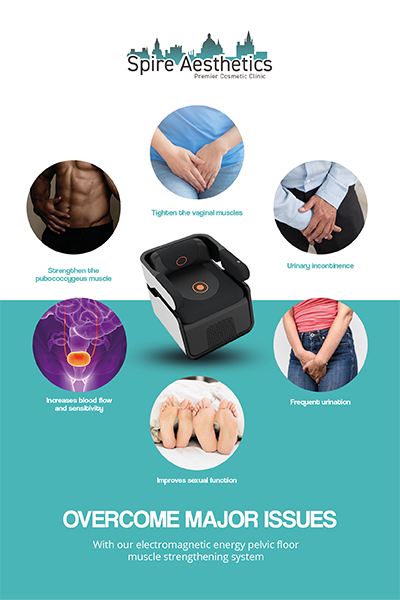 Image of EMS chair to treat Urine leakage Peterborough from Spire Aesthetics