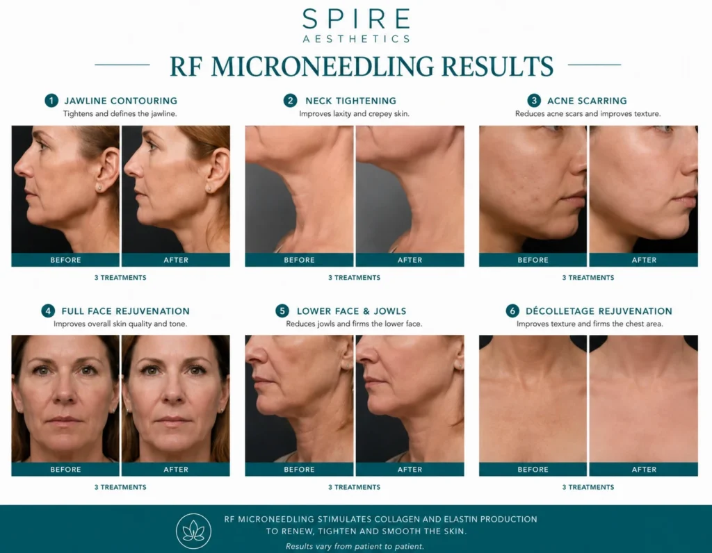 RF Microneedling Skin tightening Peterborough results