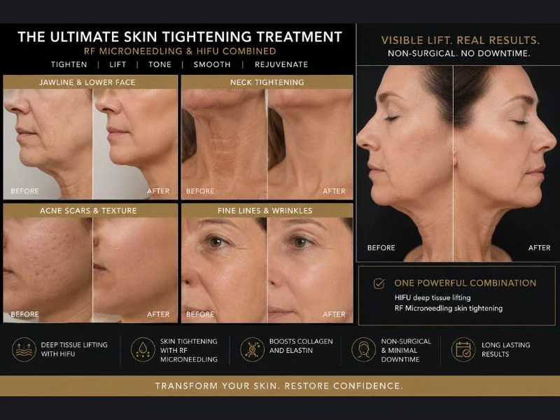 Results of combined treatment for the ultimate skin tightening treatment Peterborough